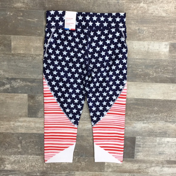 Tommy Hilfiger Sport USA Flag Capri Leggings - Picture 6 of 14